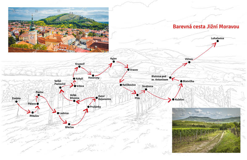 mapa - omalovanky morava